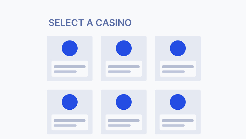 Step 1: Choose an online casino and sign up.